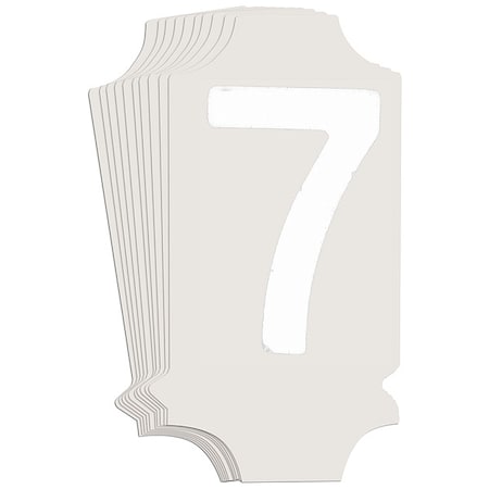NumberLabel, 1-3/4inH, 7/8inW, PK10 MPN:5040P-7