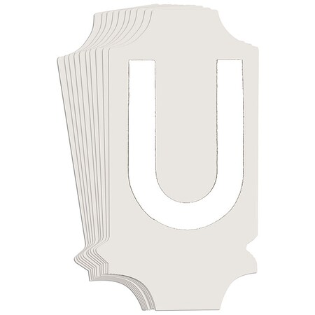 LetterLabel, 1-3/4inH, 7/8inW, PK10 MPN:5040P-U