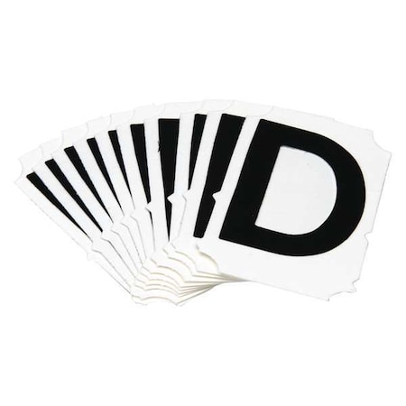 LetterLabel, Polyester, 2inH, 1-5/8inW, PK10 MPN:5050-D