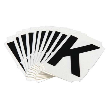 LetterLabel, Polyester, 2inH, 1-5/8inW, PK10 MPN:5050-K