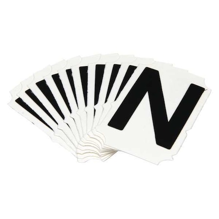 LetterLabel, Polyester, 2inH, 1-5/8inW, PK10 MPN:5050-N