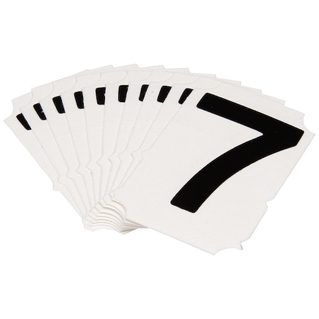 NumberLabel, Polyester, 2inH, 1-5/8inW, PK10 MPN:5050P-7