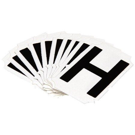 LetterLabel, Polyester, 2inH, 1-5/8inW, PK10 MPN:5050P-H
