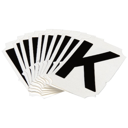 LetterLabel, Polyester, 2inH, 1-5/8inW, PK10 MPN:5050P-K