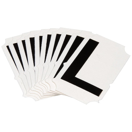 LetterLabel, Polyester, 2inH, 1-1/2inW, PK10 MPN:5050P-L