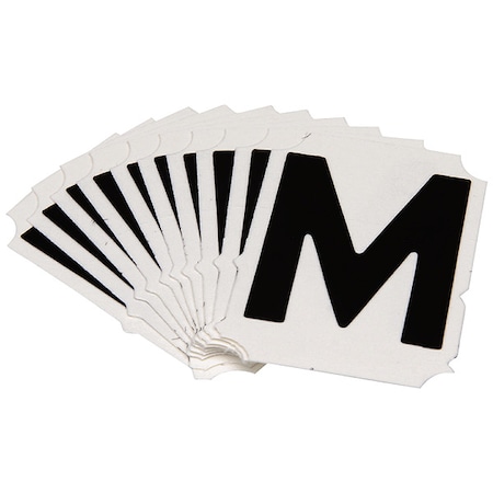 LetterLabel, Polyester, 2inH, 1-7/8inW, PK10 MPN:5050P-M