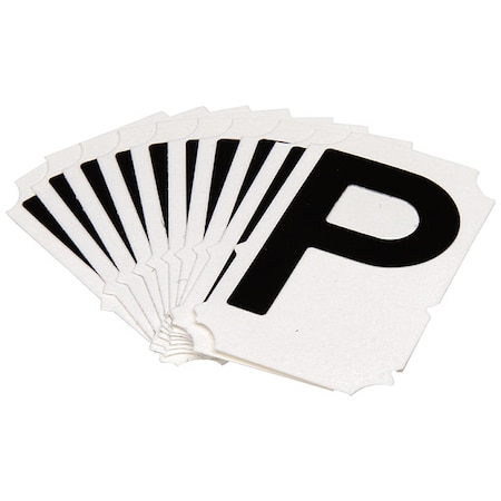 LetterLabel, Polyester, 2inH, 1-5/8inW, PK10 MPN:5050P-P