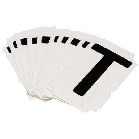 LetterLabel, Polyester, 2inH, 1-1/2inW, PK10 MPN:5050P-T