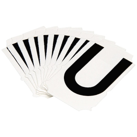 LetterLabel, Polyester, 2inH, 1-5/8inW, PK10 MPN:5050P-U