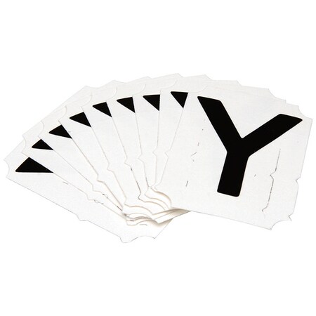 LetterLabel, Polyester, 2inH, 2inW, PK10 MPN:5050P-Y