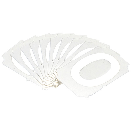 NumberLabel, Polyester, 2inH, 1-3/4inW, PK10 MPN:5080P-0