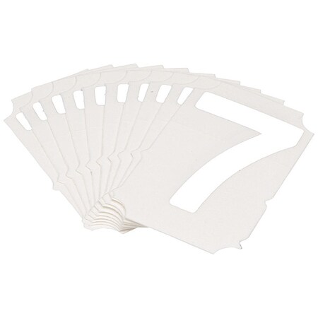 NumberLabel, Polyester, 2inH, 1-5/8inW, PK10 MPN:5080P-7
