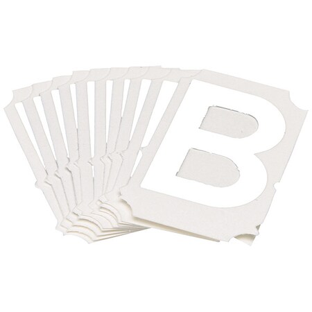 LetterLabel, Polyester, 2inH, 1-5/8inW, PK10 MPN:5080P-B