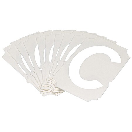 LetterLabel, Polyester, 2inH, 1-5/8inW, PK10 MPN:5080P-C