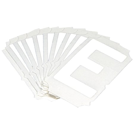 LetterLabel, Polyester, 2inH, 1-1/2inW, PK10 MPN:5080P-E