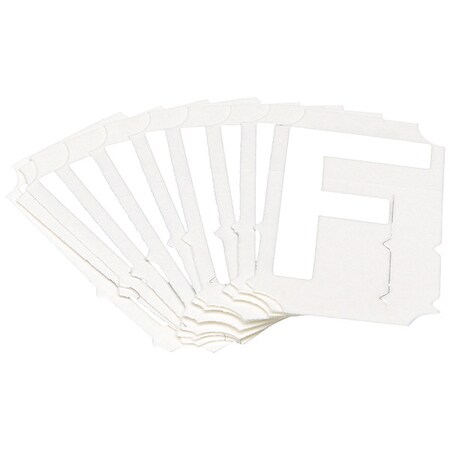 LetterLabel, Polyester, 2inH, 1-1/2inW, PK10 MPN:5080P-F