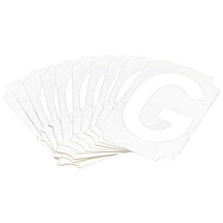 LetterLabel, Polyester, 2inH, 1-5/8inW, PK10 MPN:5080P-G