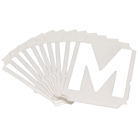 LetterLabel, Polyester, 2inH, 1-7/8inW, PK10 MPN:5080P-M