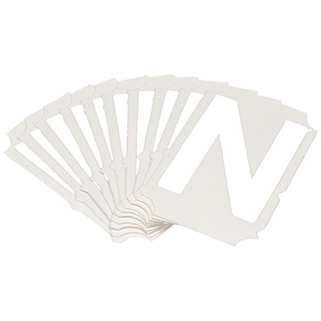 LetterLabel, Polyester, 2inH, 1-5/8inW, PK10 MPN:5080P-N
