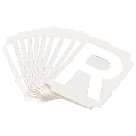 LetterLabel, Polyester, 2inH, 1-5/8inW, PK10 MPN:5080P-R