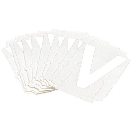 LetterLabel, Polyester, 2inH, 1-3/4inW, PK10 MPN:5080P-V