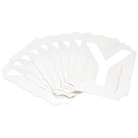 LetterLabel, Polyester, 2inH, 2inW, PK10 MPN:5080P-Y