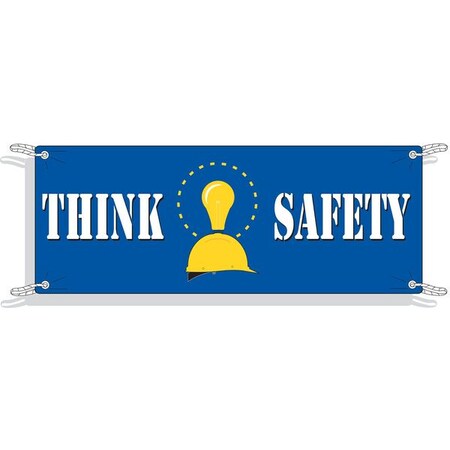 Safety Banner, 48 in H x, 120 in W, Polyethylene MPN:50902