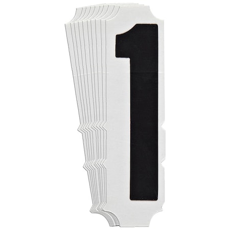 NumberLabel, Polyester, 3-3/4inH, 1inW, PK10 MPN:5100P-1