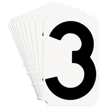 NumberLabel, 3-3/4inH, 2-1/4inW, PK10 MPN:5100P-3