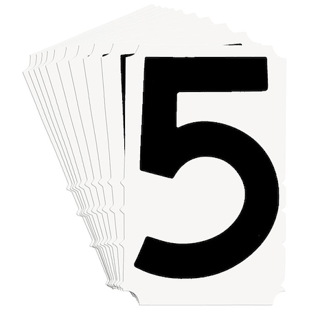 NumberLabel, 3-3/4inH, 2-1/4inW, PK10 MPN:5100P-5