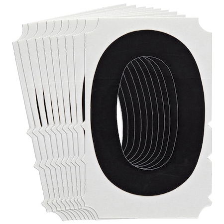 LetterLabel, 3-3/4inH, 2-3/8inW, PK10 MPN:5100P-O