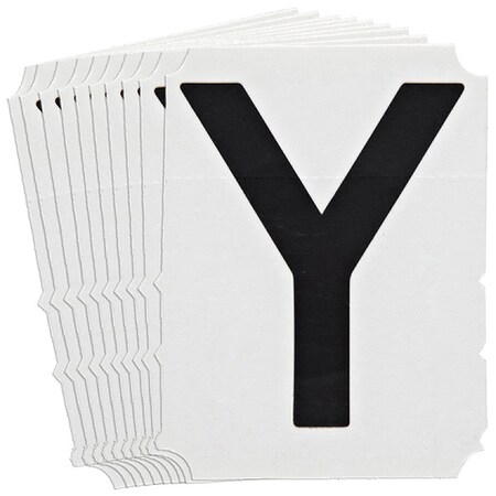 LetterLabel, 3-3/4inH, 2-3/4inW, PK10 MPN:5100P-Y