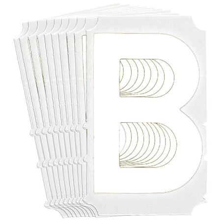 LetterLabel, Polyester, 3inH, 2-1/4inW, PK10 MPN:5130P-B