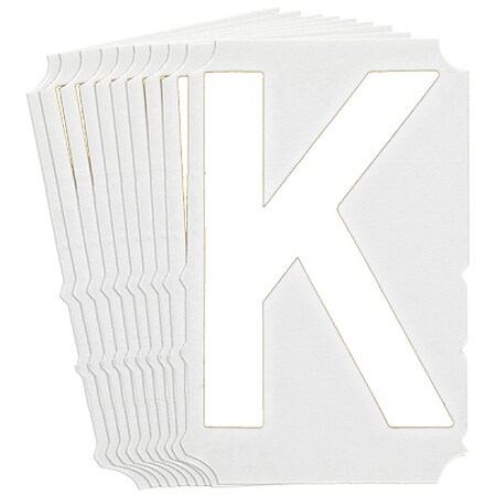 LetterLabel, Polyester, 3inH, 2-1/8inW, PK10 MPN:5130P-K