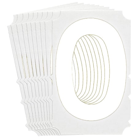 LetterLabel, Polyester, 3inH, 2-3/8inW, PK10 MPN:5130P-O