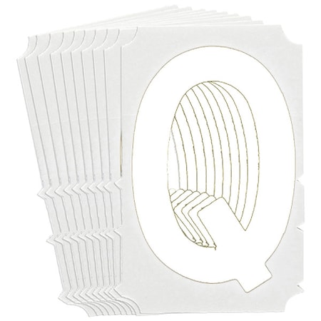 LetterLabel, Polyester, 3inH, 2-3/8inW, PK10 MPN:5130P-Q