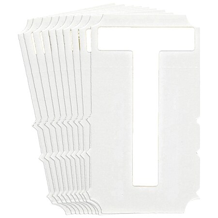 LetterLabel, Polyester, 3inH, 2-1/8inW, PK10 MPN:5130P-T