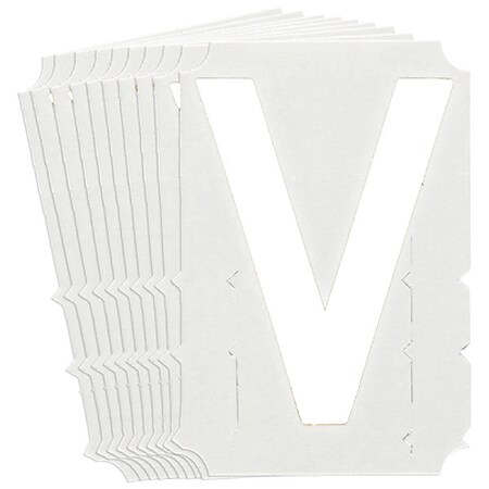LetterLabel, Polyester, 3inH, 2-1/2inW, PK10 MPN:5130P-V