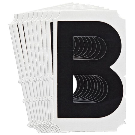 LetterLabel, Polyester, 4-3/4inH, 3inW, PK10 MPN:5140P-B