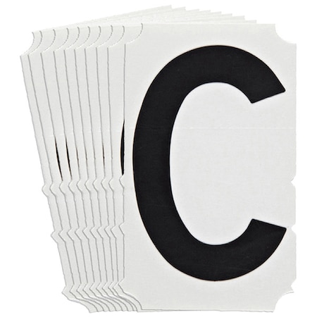 LetterLabel, Polyester, 4-3/4inH, 3inW, PK10 MPN:5140P-C