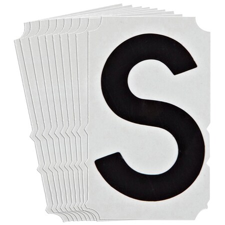 LetterLabel, Polyester, 4-3/4inH, 3inW, PK10 MPN:5140P-S
