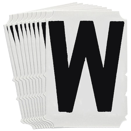 LetterLabel, 4-3/4inH, 3-3/4inW, PK10 MPN:5140P-W
