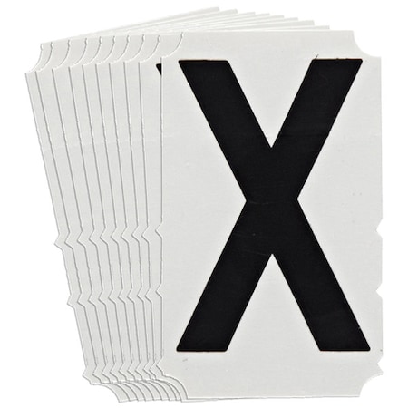 LetterLabel, Polyester, 4-3/4inH, 3inW, PK10 MPN:5140P-X