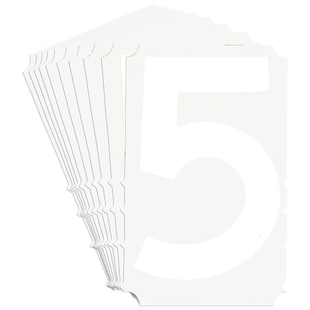 NumberLabel, Polyester, 4inH, 3inW, PK10 MPN:5170P-5