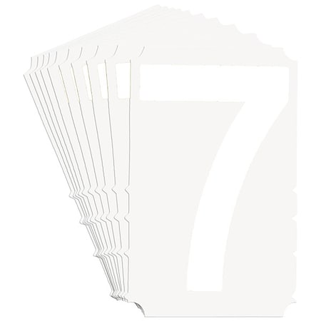 NumberLabel, Polyester, 4inH, 3inW, PK10 MPN:5170P-7