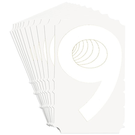 NumberLabel, Polyester, 4inH, 2-1/2inW, PK10 MPN:5170P-9
