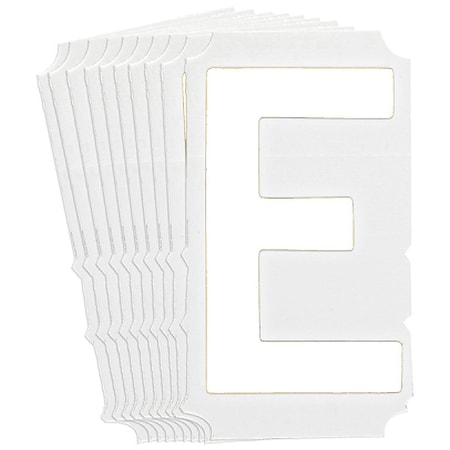 LetterLabel, Polyester, 4inH, 2-3/4inW, PK10 MPN:5170P-E