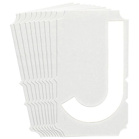 LetterLabel, Polyester, 4inH, 2-7/8inW, PK10 MPN:5170P-J