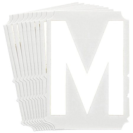 LetterLabel, Polyester, 4inH, 3-3/8inW, PK10 MPN:5170P-M