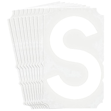 LetterLabel, Polyester, 4inH, 3inW, PK10 MPN:5170P-S